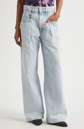 【関税&送料込】Marant Etoile Rachelle Jeans Isabel Marant Étoile Rachelle Pleated Jeans | Nordstrom