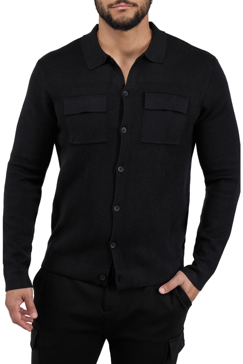 Patch Pocket Button-Up Polo Sweater video