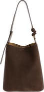 Anya Hindmarch Ringo Suede North/South Shoulder Bag