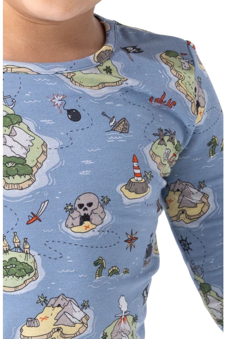 Kids' Pirate Cove Set of 2 Piece Pajamas, Alternate, color, Pirate Cove