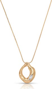 Ettika Molten Crystal Pendant Necklace