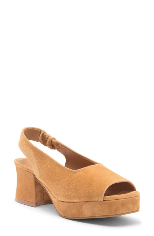 Jeffrey Campbell Extendo Slingback Platform Sandal In Beige Suede