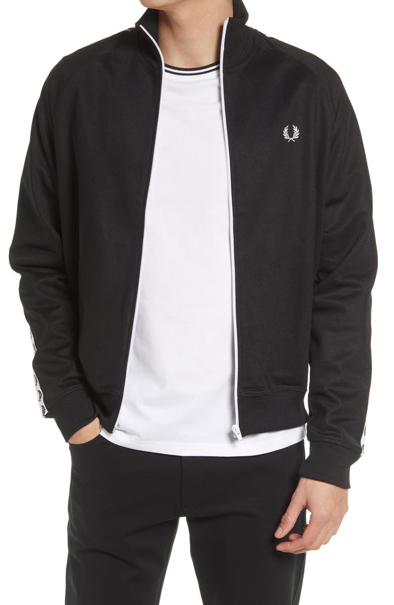 Fred Perry Laurel Tape Track Jacket, Main, color, 