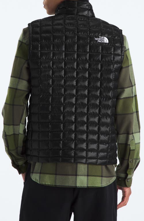 The North Face Thermoball Windproof Water Repellent Packable Quilted Vest In Green