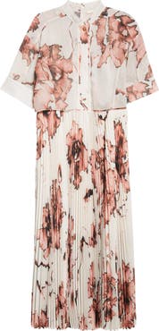 Jason Wu Collection Pleated Drop Waist Dress