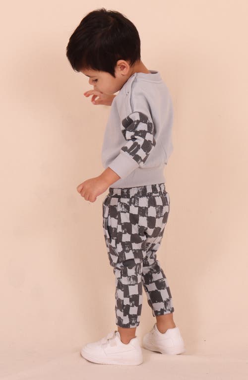 Tiny By Tiny Tribe Check Sweater & Pants Set In Gray