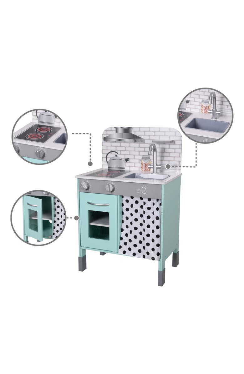 Teamson Kids Little Chef Kitchen Playset, Alternate, color, Petrol