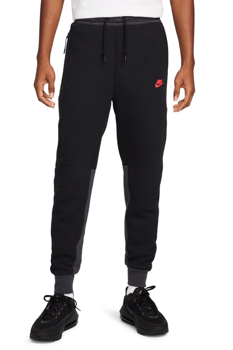 Tech Fleece Joggers, Main, color, BLACK/ DARK SMOKE GREY