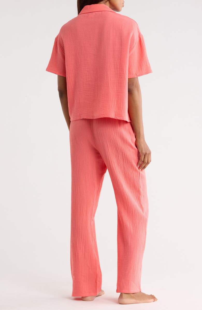 JASON WU Cotton Gauze Pajamas, Alternate, color, Coral