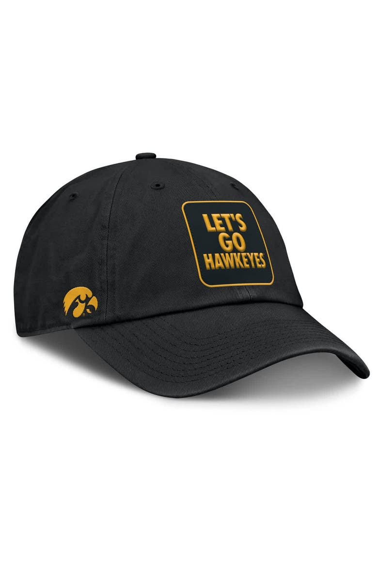 Men's Nike Black Iowa Hawkeyes Local Club Adjustable Hat, Alternate, color, Black