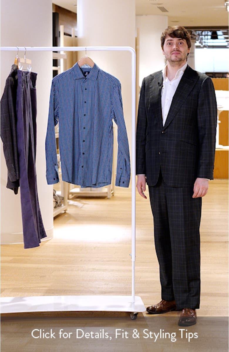 Kenney Check Stretch Button-Up Shirt, sales video thumbnail