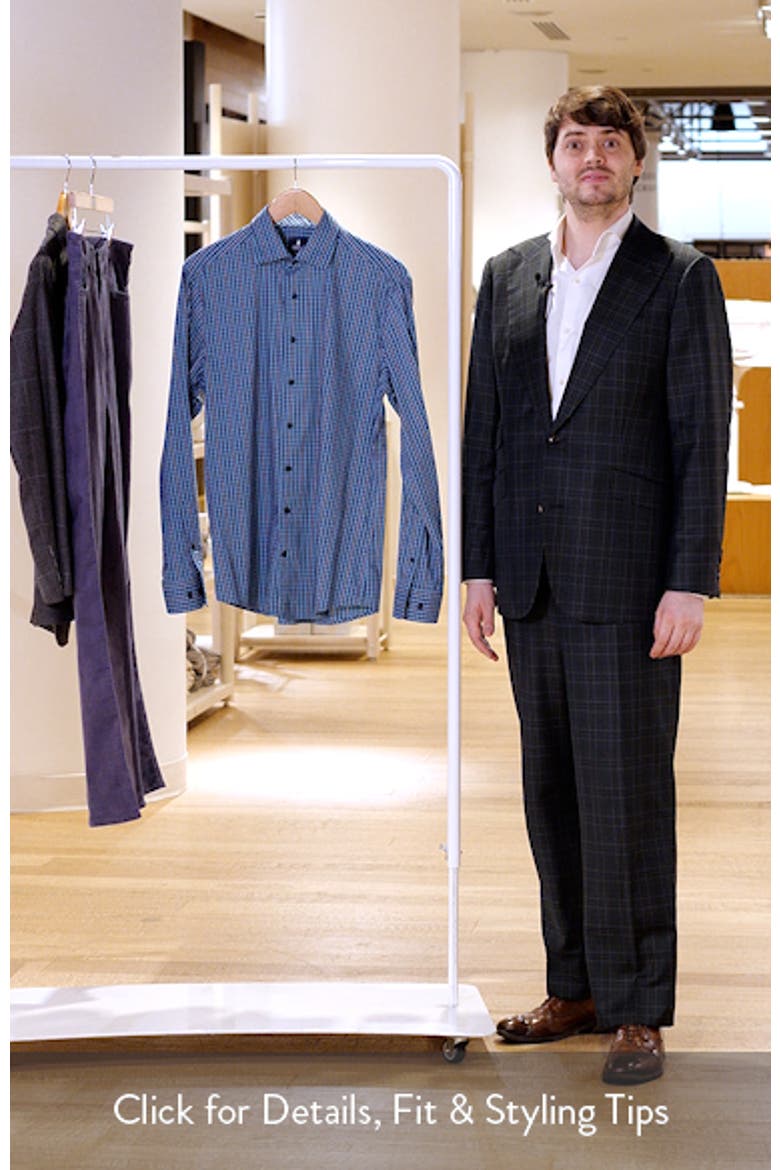 Kenney Check Stretch Button-Up Shirt video