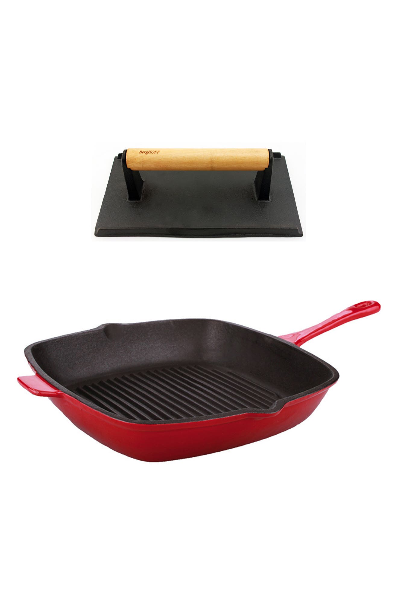 BergHOFF INTERNATIONAL Cast Iron Pan With Bacon Press | Nordstromrack