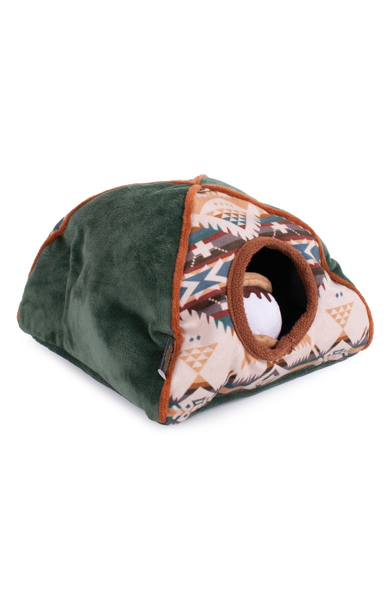 Pendleton Camp Discovery Tent Dog Toy Set, Alternate, color, Green