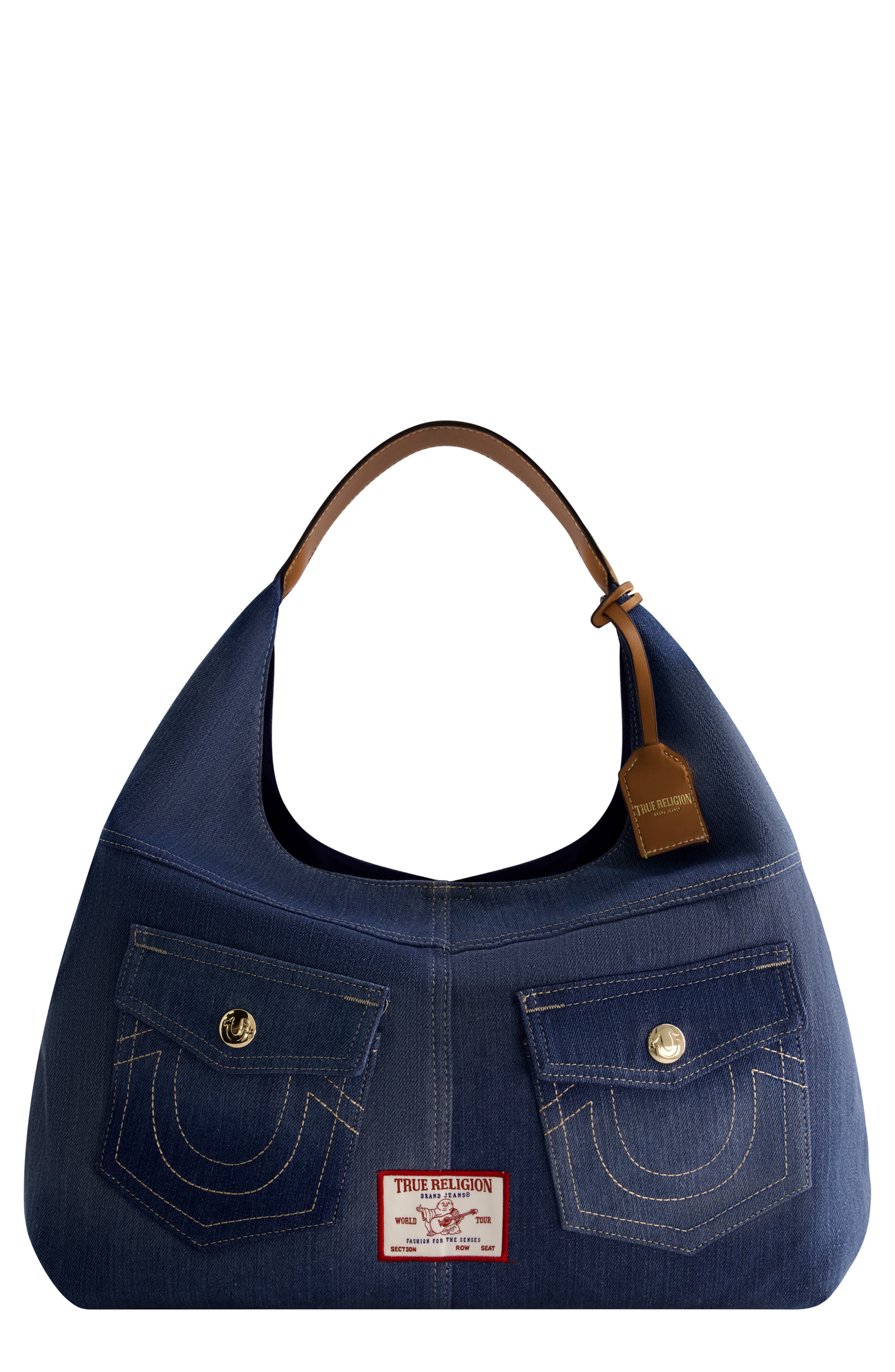 True Religion Horseshoe Pocket Shoulder Bag, Main, color, 