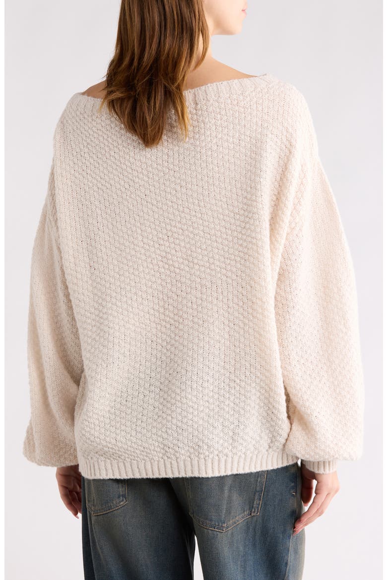 Wren Off the Shoulder Sweater, Alternate, color, IVORY