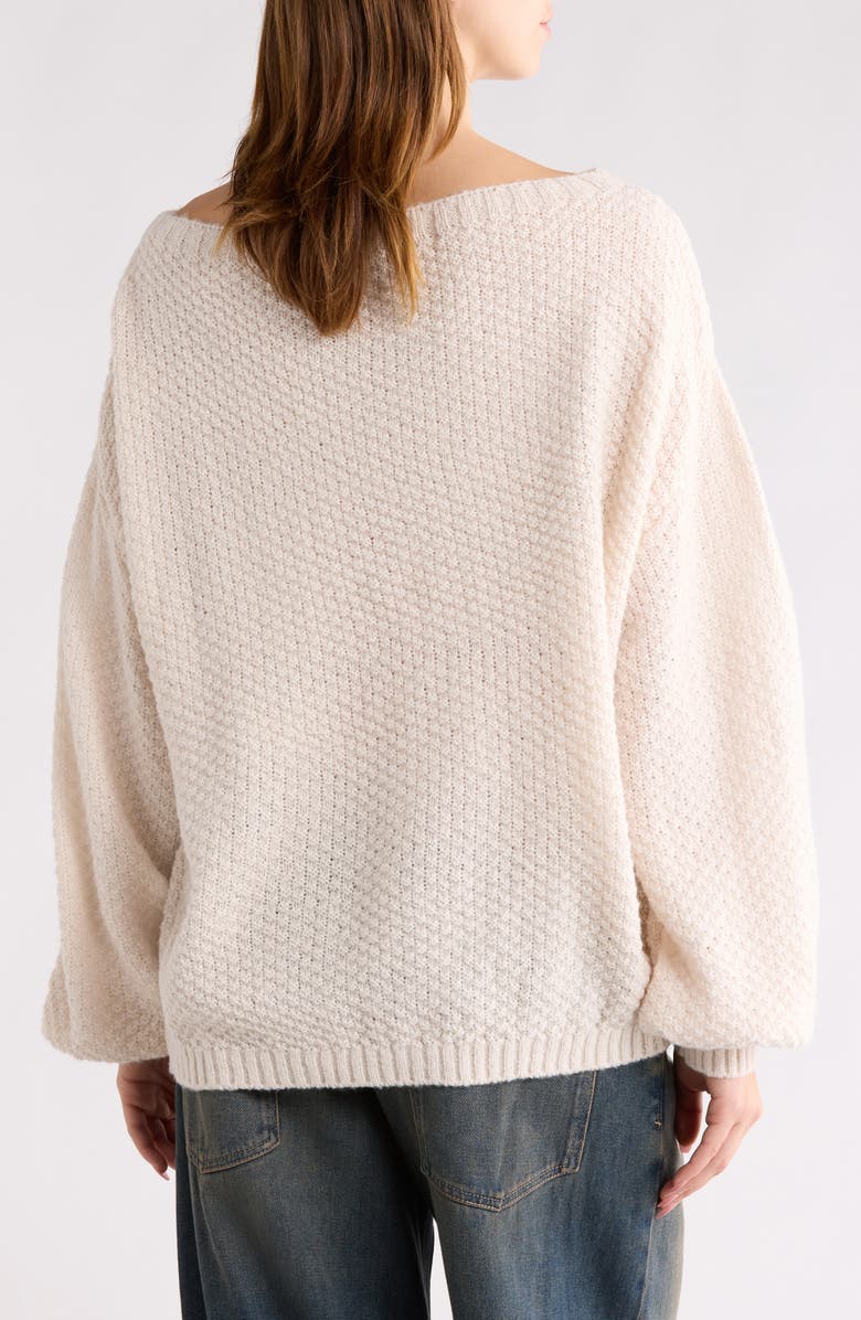 PacSun Wren Off the Shoulder Sweater, Alternate, color, Ivory