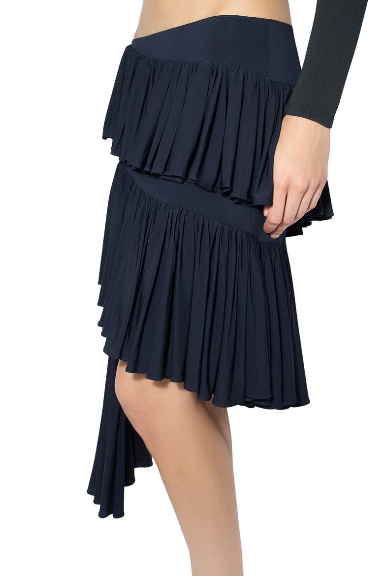 Jersey Spiral Skirt, Alternate, color, MARINE FONCE