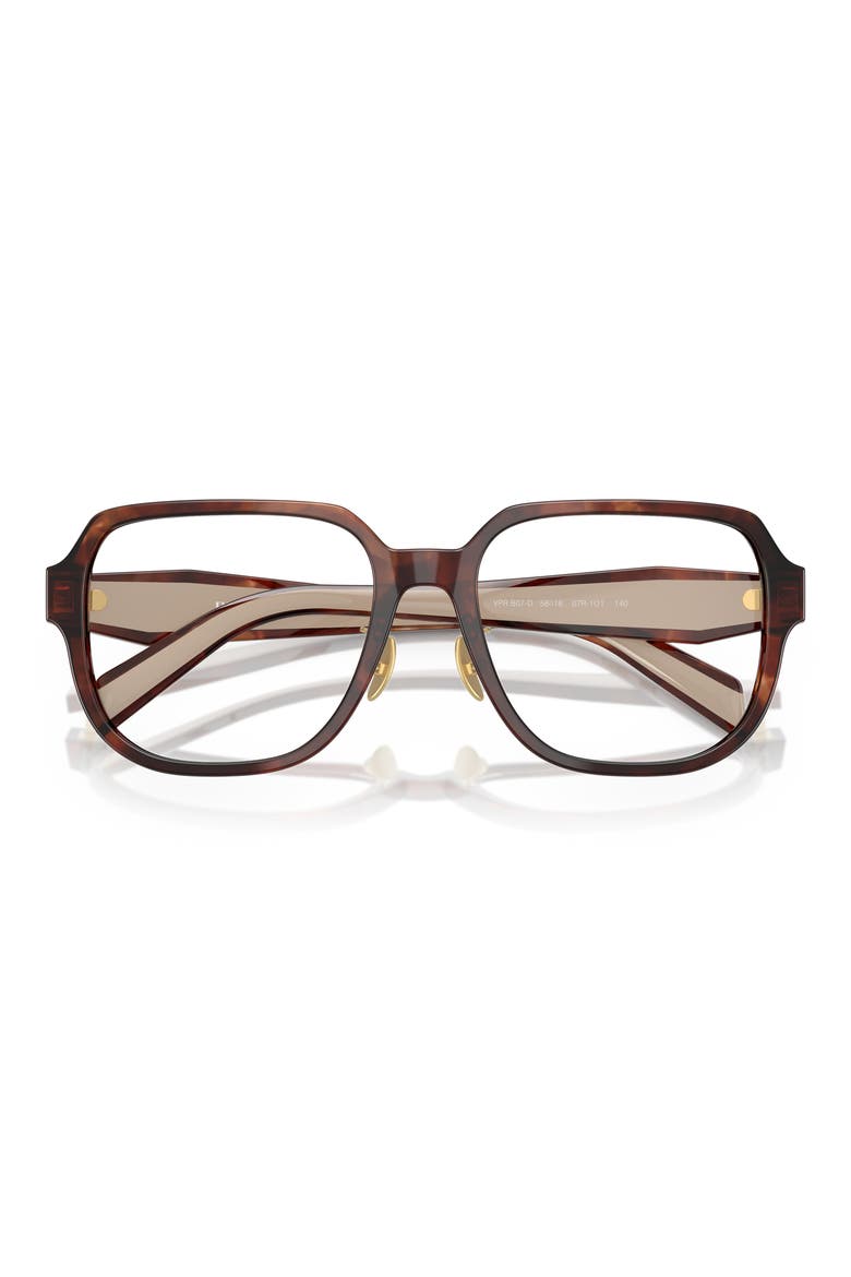 56mm Pillow Optical Glasses, Alternate, color, CARAMEL