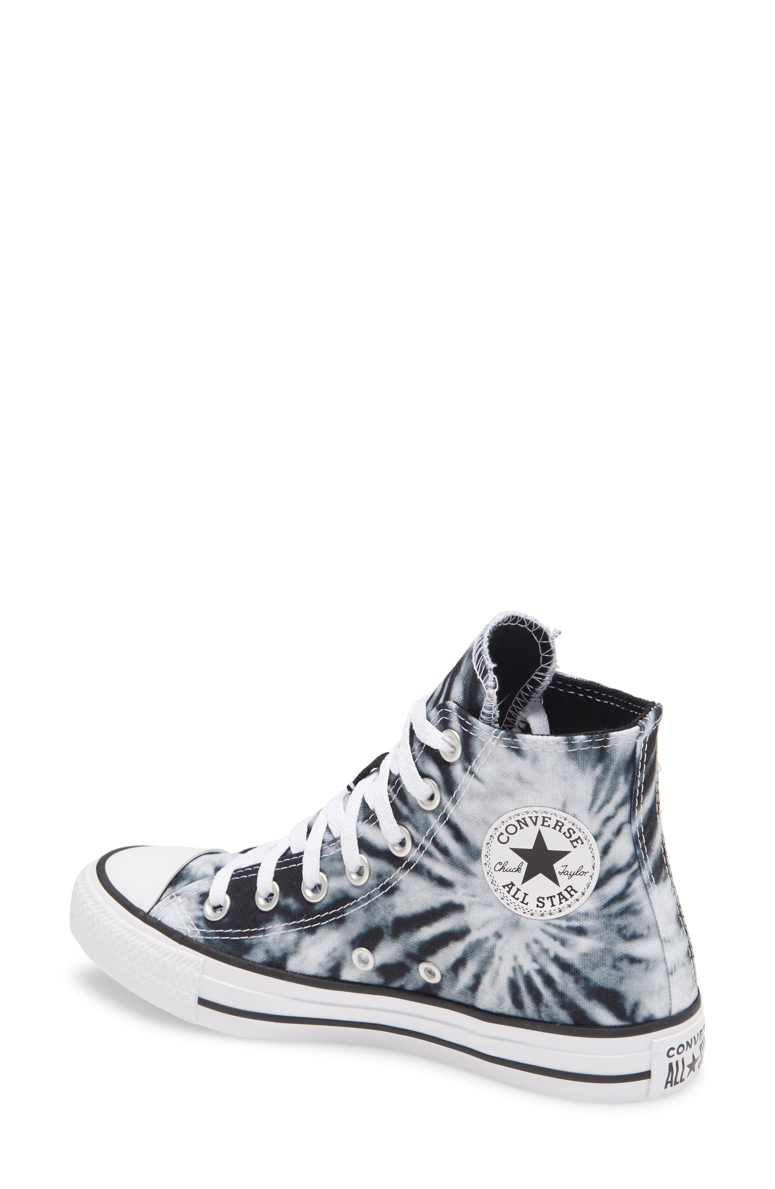 Converse Chuck Taylor<sup>®</sup> All Star<sup>®</sup> Tie Dye High Top Sneaker, Alternate, color, 