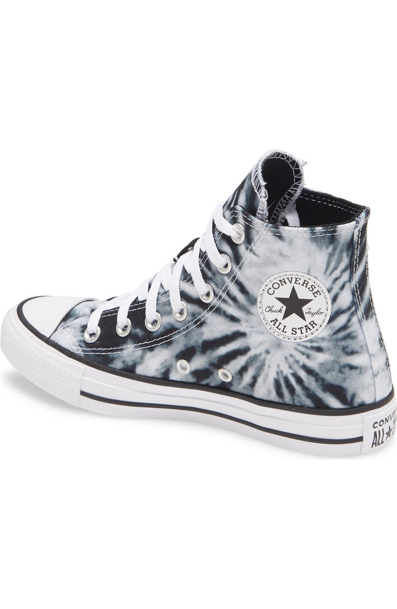 Converse Chuck Taylor<sup>®</sup> All Star<sup>®</sup> Tie Dye High Top Sneaker, Alternate, color,