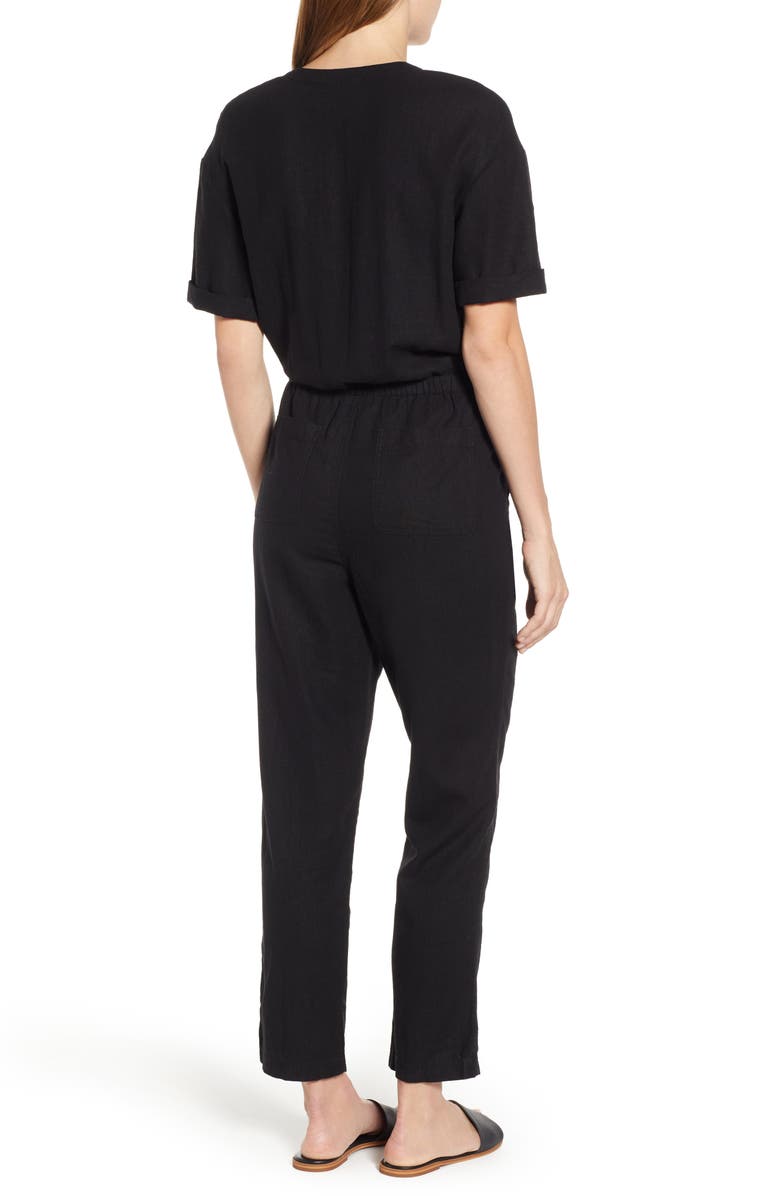 Caslon<sup>®</sup> Faux Wrap Jumpsuit, Alternate, color,