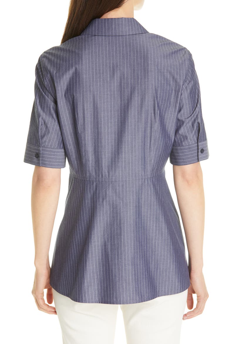 Farrell Avalon Stripe Cotton Blouse, Alternate, color, BLUE NOTE MULTI