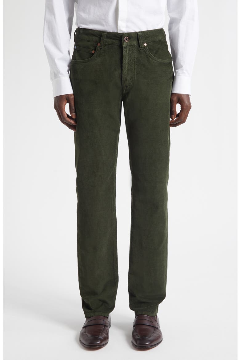 Fine Wale Corduroy Pants, Main, color, OLIVE