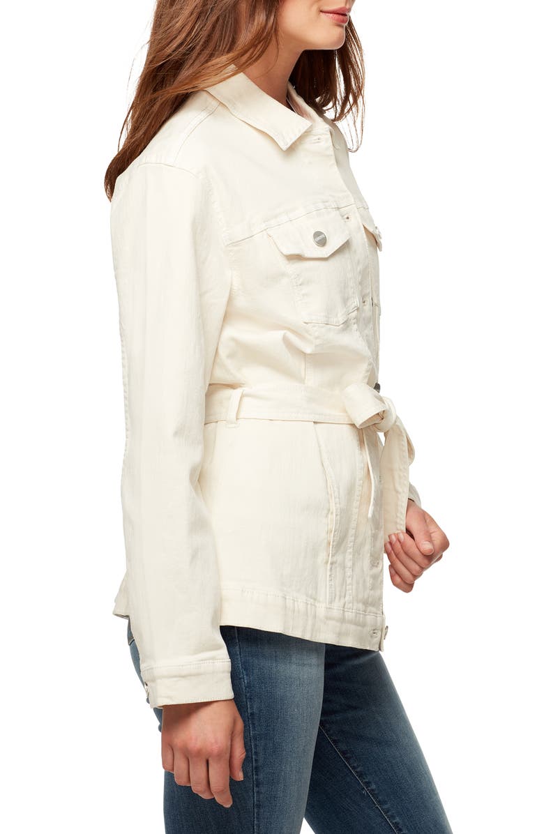 Sanctuary Jessa Tied Denim Trucker Jacket, Alternate, color, 