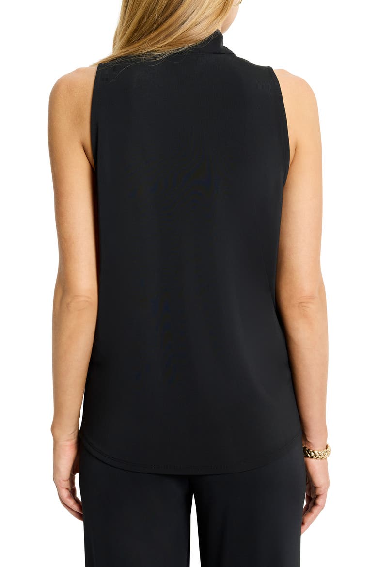 Knit Crepe Ruffle Tank, Alternate, color, BLACK ONYX