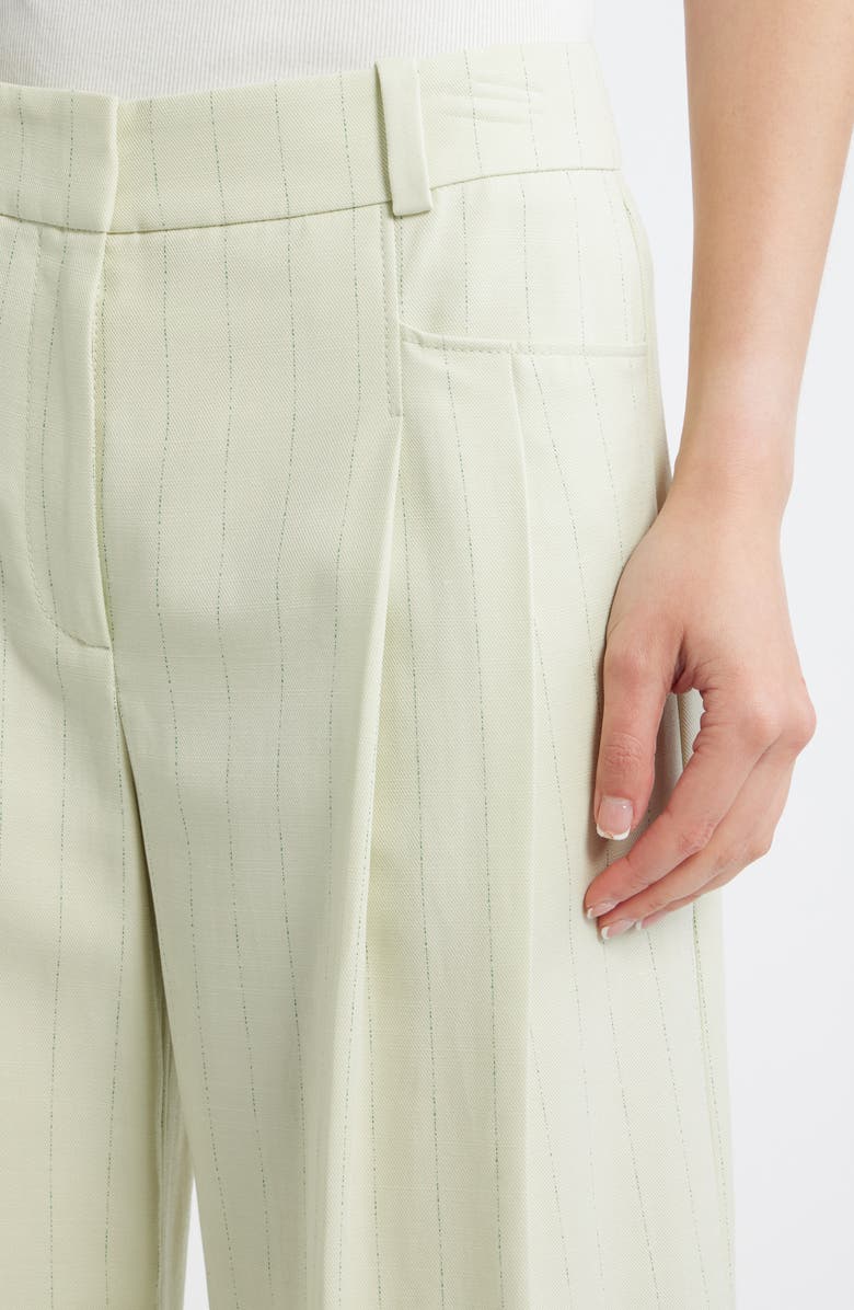 BOSS Orange Wide Leg Trousers, Alternate, color, Guava Stripe