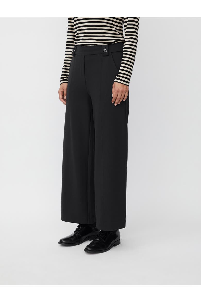 MaPaxora Cropped Wide Leg Pants, Main, color, Black