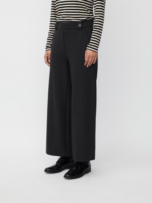 Masai Copenhagen Mapaxora Cropped Wide Leg Pants In Black