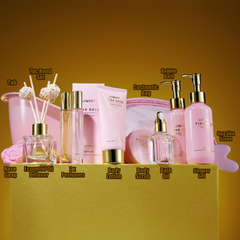 Luxury Spa Kit, 18Pc Relaxing Basket With Perfumes, Gua Sha And More