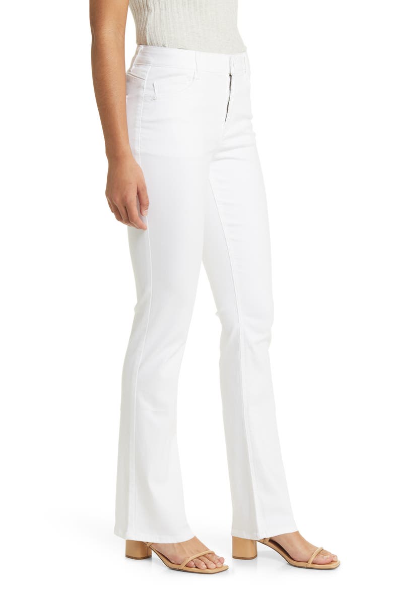 Brittany 'Ab'Solution High Waist Bootcut Jeans, Alternate, color, OPTIC WHITE