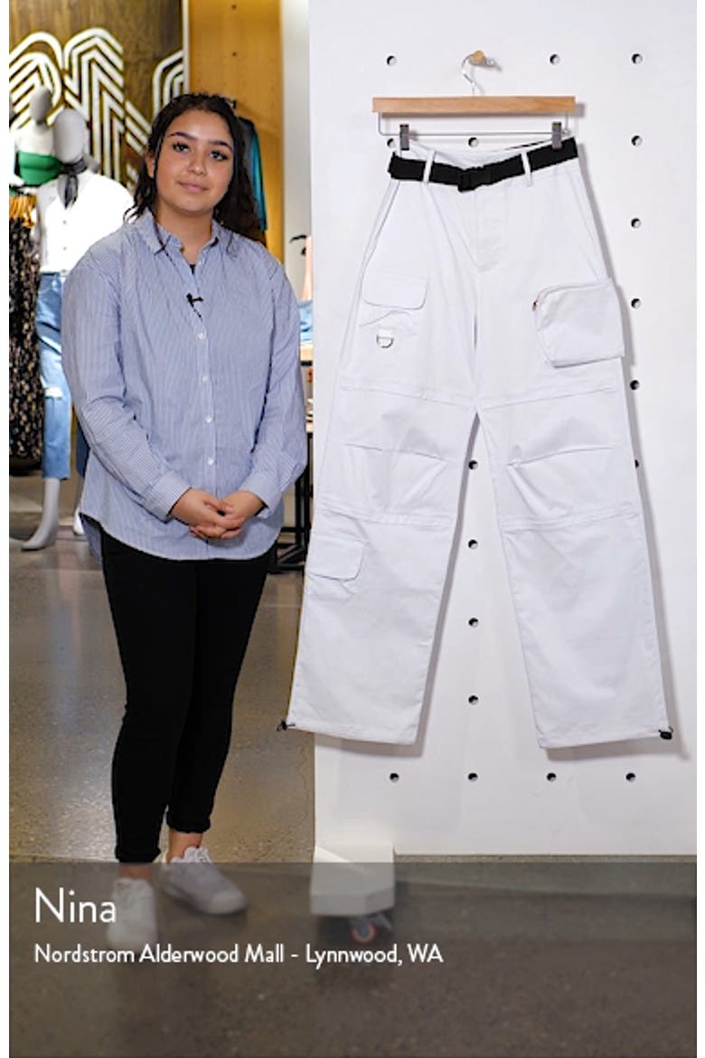 I.AM.GIA. Edam High Rise Cargo Pants with Webbed Belt video