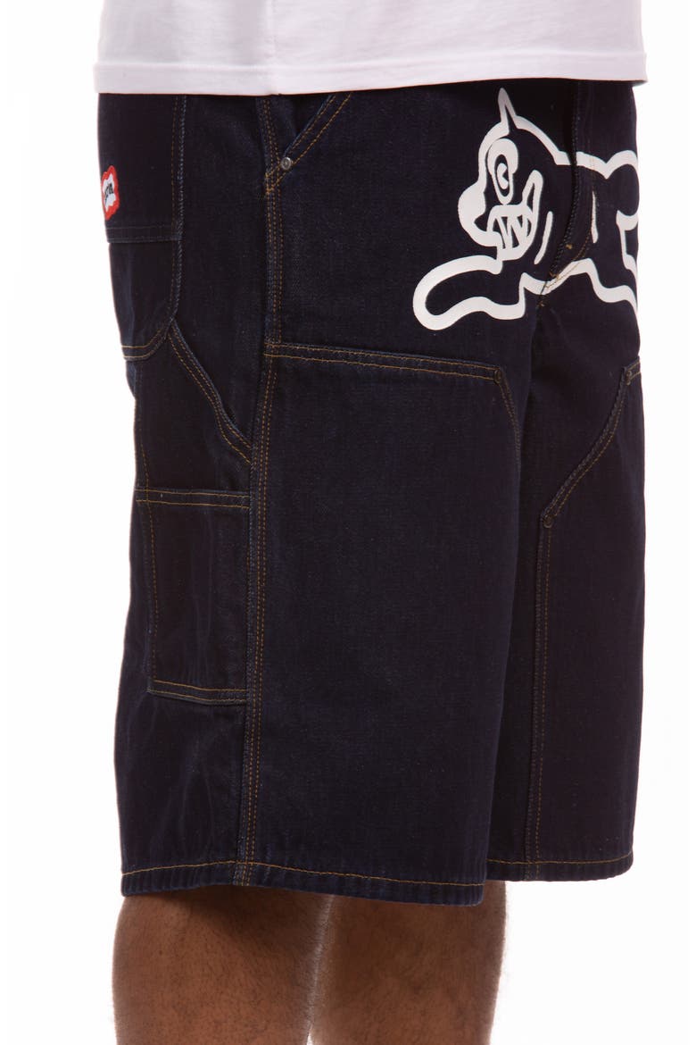 Stick Denim Shorts, Alternate, color, RAW RINSE