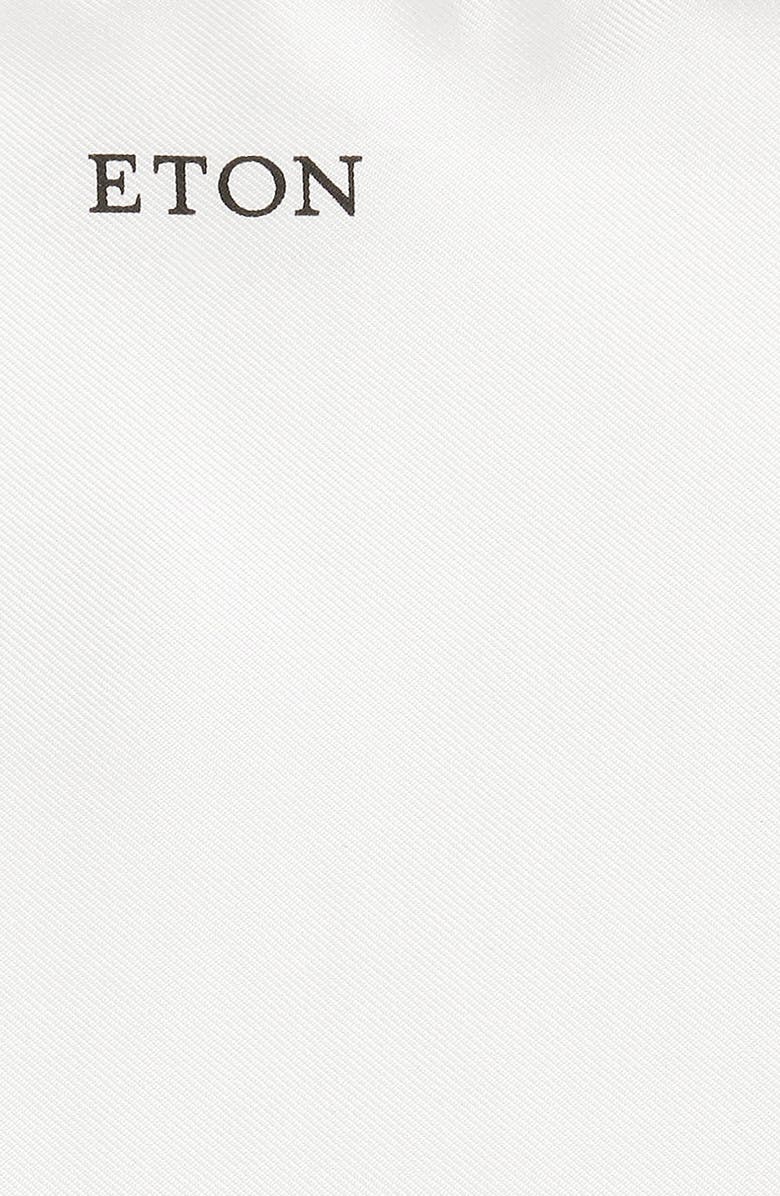 Eton Silk Pocket Square, Alternate, color, White