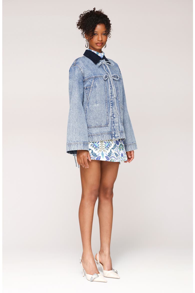 Oversized Denim Chore Jacket, Alternate, color, FLUTTER WASH