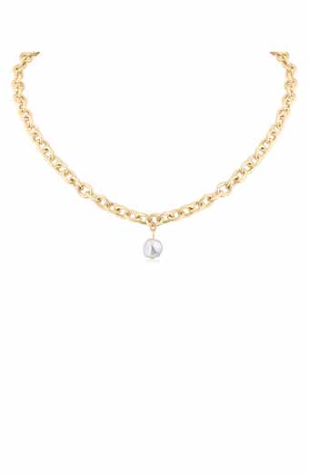 Faux Pearl Pendant Necklace (Nordstrom Exclusive)