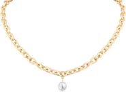 JARDIN Faux Pearl Pendant Necklace