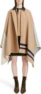 Chloé Iconic Stripe Wool Blend Cape