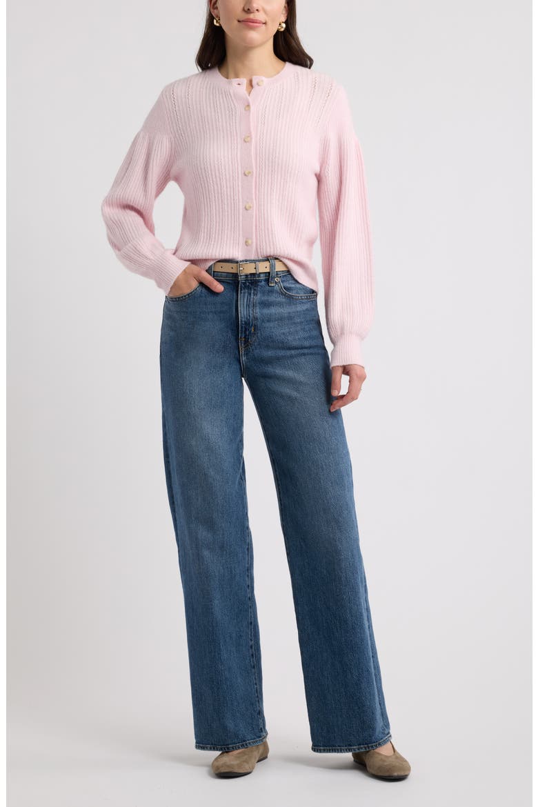 Crewneck Cardigan, Alternate, color, PINK CAKE