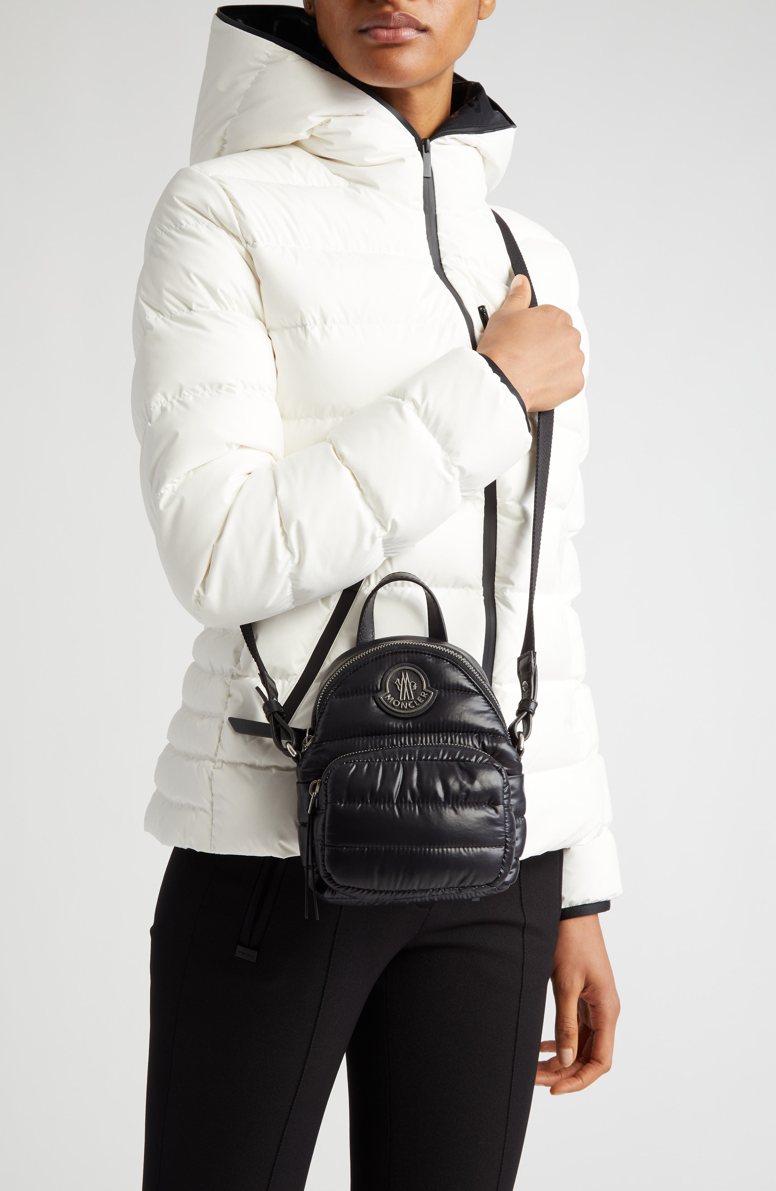 Moncler Small Kilia Puffer Crossbody Bag, Alternate, color, 