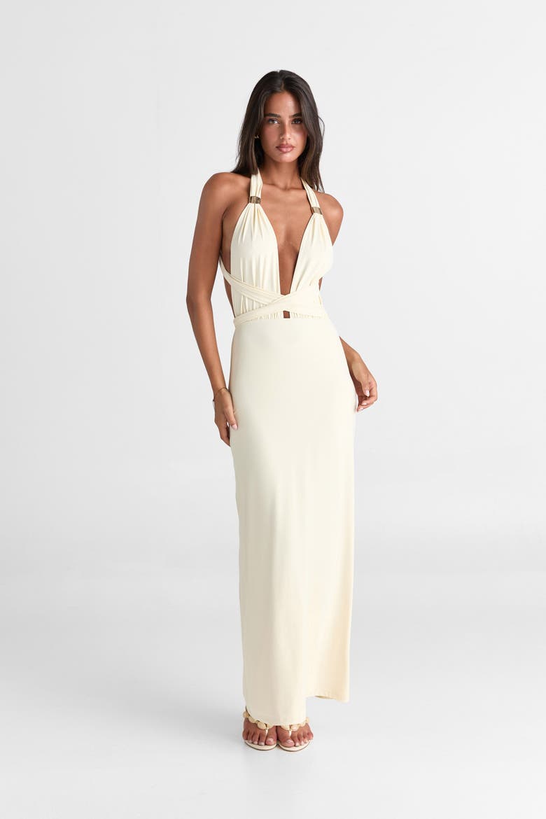 Mira Maxi Dress, Alternate, color, Butter