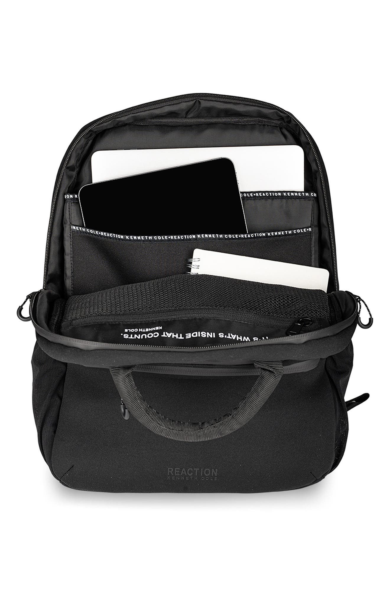 Kenneth Cole Logan Backpack, Alternate, color, Black