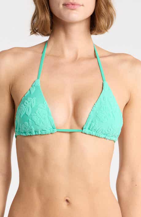 Palm Terry Triangle Bikini Top