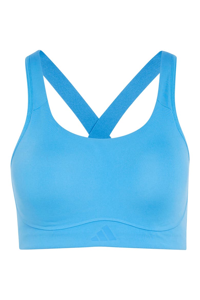 Optime Workout High Support Climacool Sports Bra, Alternate, color, RAY BLUE