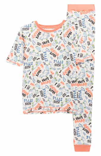 SLEEP ON IT Kids' Print Fitted Short Sleeve Two-Piece Pajamas