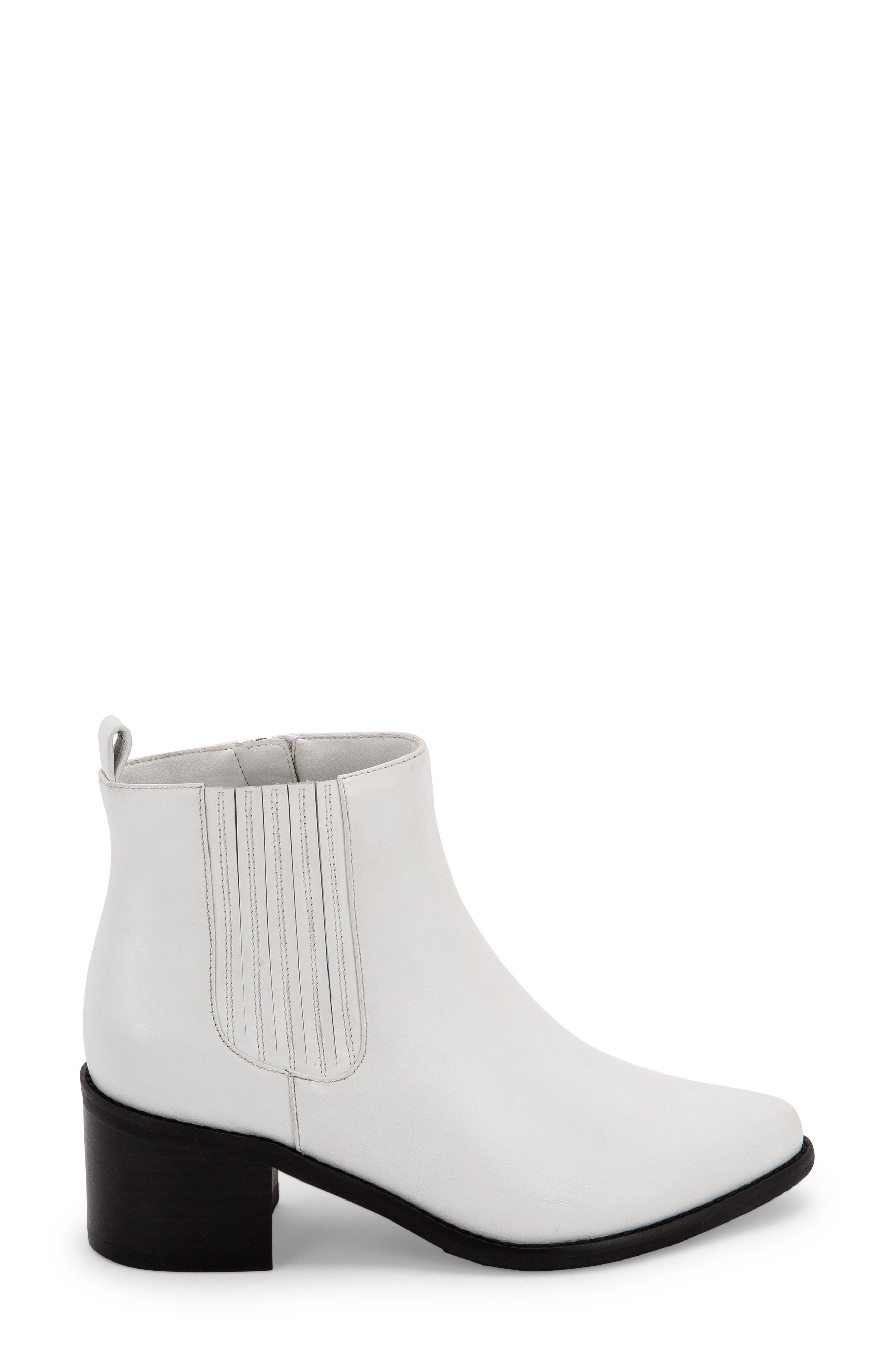 Elvina Waterproof Bootie, Alternate, color, WHITE LEATHER